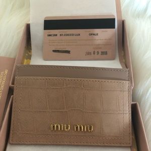 New Miu Miu Card holder